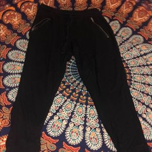 justice size 7 black fashionable joggers